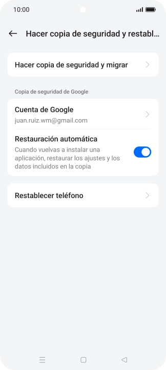 Pulsa Restablecer teléfono. Pulsa Restablecer teléfono.