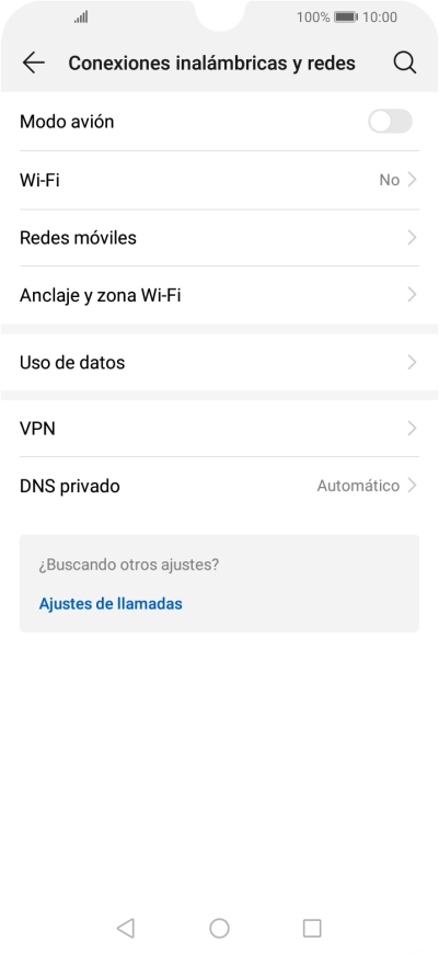 Pulsa Redes móviles.