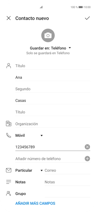 Pulsa el icono de aceptar. Pulsa el icono de aceptar.