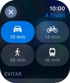 Pulsa el medio de transporte deseado. Pulsa el medio de transporte deseado.