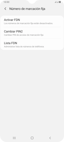Pulsa Activar FDN. Pulsa Activar FDN.