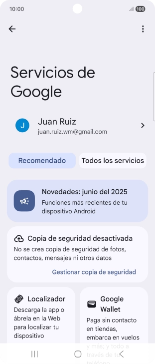 Pulsa Todos los servicios. Pulsa Todos los servicios.