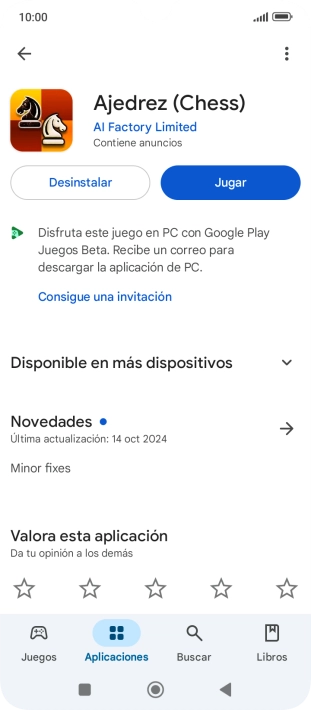 Pulsa Desinstalar.