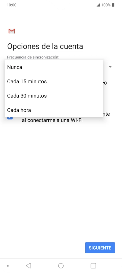 Pulsa el ajuste deseado. Pulsa el ajuste deseado.