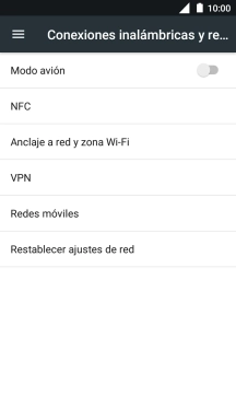 Pulsa Redes móviles.