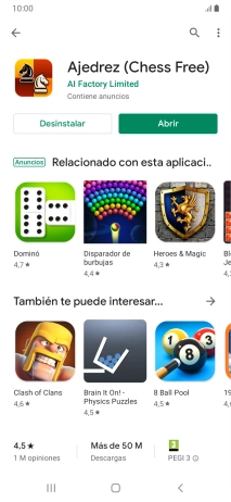 Pulsa la tecla de inicio para terminar y regresar a la pantalla de inicio.