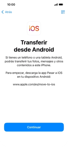 Para transferir contenido a tu teléfono, tienes que haber instalado la app Para transferir contenido a tu teléfono, tienes que haber instalado la app
