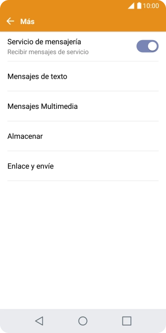 Pulsa Mensajes de texto. Pulsa Mensajes de texto.