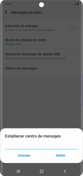 Introduce +34607003110 y pulsa Definir. Introduce +34607003110 y pulsa Definir.