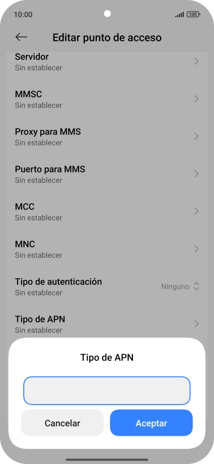 Introduce default y pulsa Aceptar. Introduce default y pulsa Aceptar.