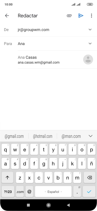 Pulsa el contacto deseado. Pulsa el contacto deseado.