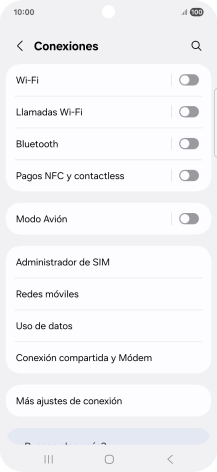 Pulsa Redes móviles. Pulsa Redes móviles.