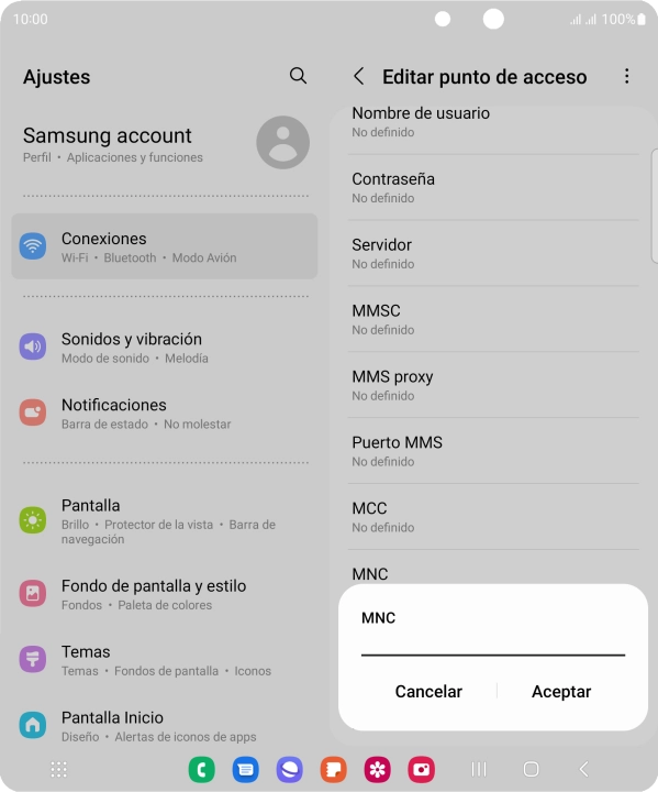 Introduce 01 y pulsa Aceptar. Introduce 01 y pulsa Aceptar.