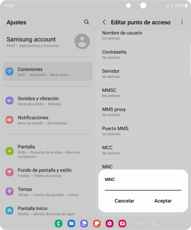 Introduce 01 y pulsa Aceptar. Introduce 01 y pulsa Aceptar.
