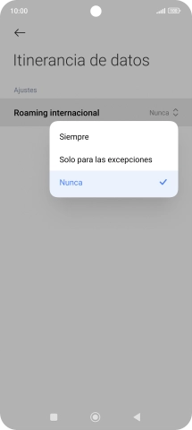 Pulsa el ajuste deseado para activar o desactivar la función. Pulsa el ajuste deseado para activar o desactivar la función.