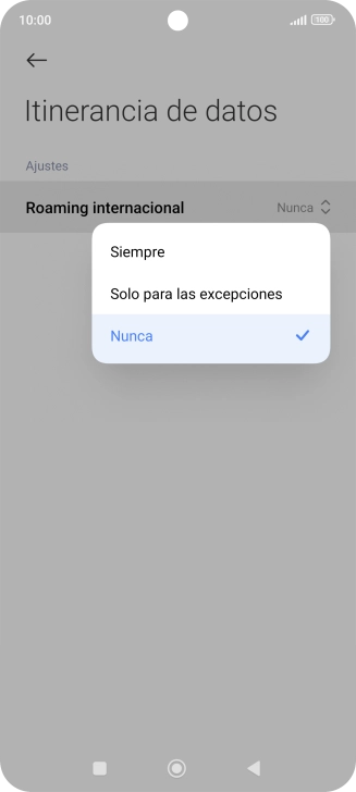 Pulsa el ajuste deseado para activar o desactivar la función. Pulsa el ajuste deseado para activar o desactivar la función.
