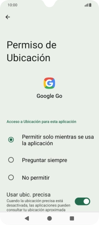 Pulsa el ajuste deseado. Pulsa el ajuste deseado.