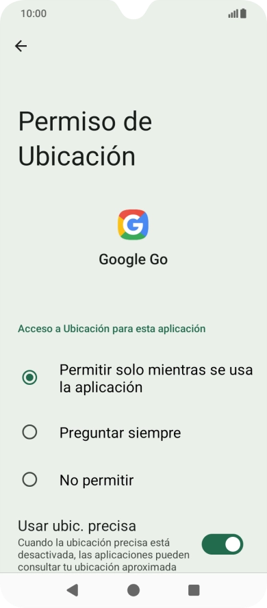 Pulsa el ajuste deseado. Pulsa el ajuste deseado.