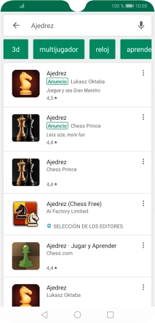 Pulsa la app deseada. Pulsa la app deseada.