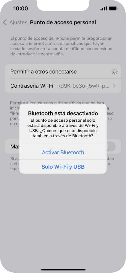 Si la función de wifi está activada, pulsa Solo Wi-Fi y USB. Si la función de wifi está activada, pulsa Solo Wi-Fi y USB.