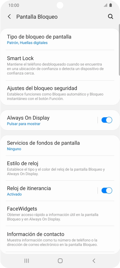 Pulsa Tipo de bloqueo de pantalla e introduce el código de seguridad extra que has creado anteriormente. Pulsa Tipo de bloqueo de pantalla e introduce el código de seguridad extra que has creado anteriormente.