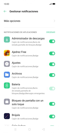 Pulsa el indicador junto a las apps deseadas para activar o desactivar la función. Pulsa el indicador junto a las apps deseadas para activar o desactivar la función.