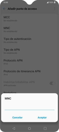Introduce 01 y pulsa Aceptar. Introduce 01 y pulsa Aceptar.