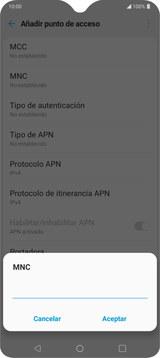 Introduce 01 y pulsa Aceptar. Introduce 01 y pulsa Aceptar.