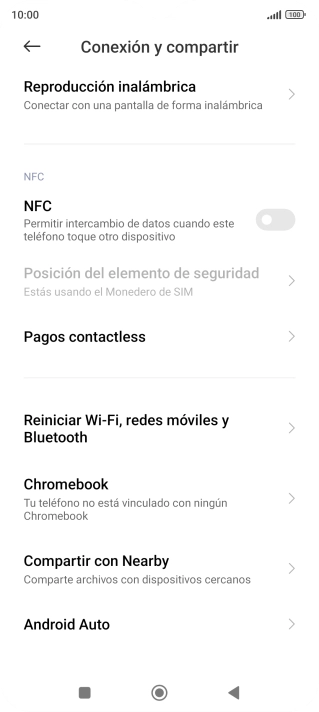 Pulsa Reiniciar Wi-Fi, redes móviles y Bluetooth. Pulsa Reiniciar Wi-Fi, redes móviles y Bluetooth.