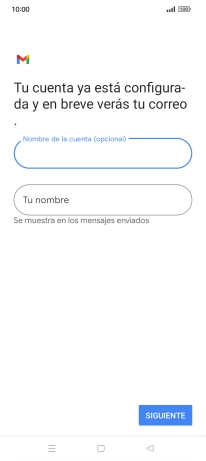 Pulsa Tu nombre e introduce el nombre del remitente.