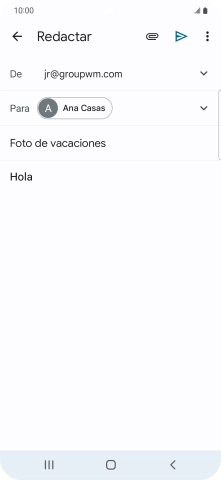 Pulsa el icono de anexos. Pulsa el icono de anexos.