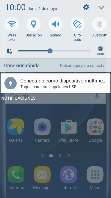 Pulsa el icono de ajustes.