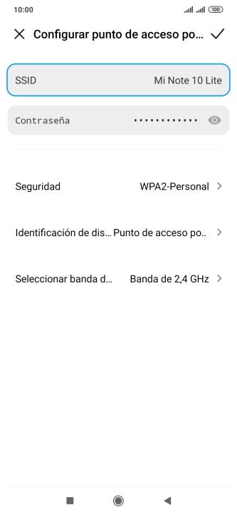 Pulsa SSID e introduce el nombre deseado de la conexión wifi. Pulsa SSID e introduce el nombre deseado de la conexión wifi.