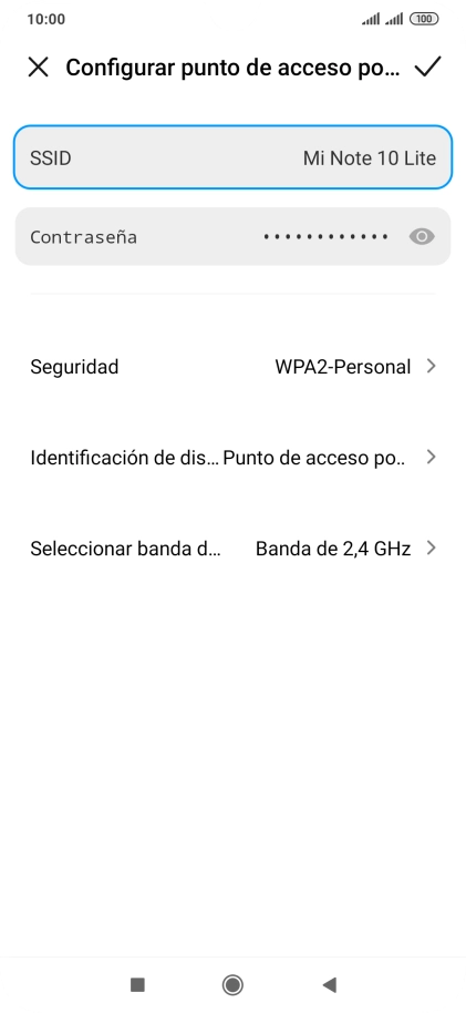 Pulsa SSID e introduce el nombre deseado de la conexión wifi. Pulsa SSID e introduce el nombre deseado de la conexión wifi.