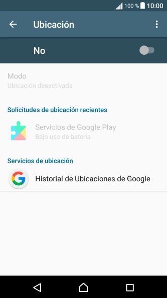 Pulsa el indicador para activar o desactivar la función.