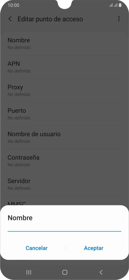 Introduce Vodafone Internet y pulsa Aceptar. Introduce Vodafone Internet y pulsa Aceptar.