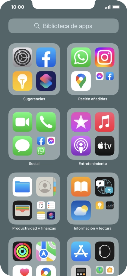 Pulsa la app deseada.