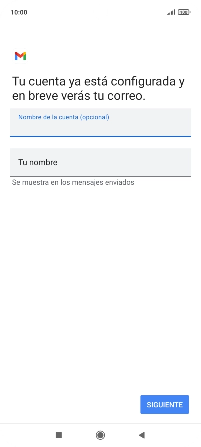 Pulsa Tu nombre e introduce el nombre del remitente. Pulsa Tu nombre e introduce el nombre del remitente.
