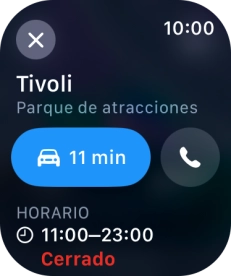 Pulsa el icono de iniciar viaje. Pulsa el icono de iniciar viaje.