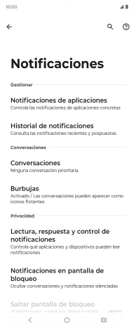 Pulsa Notificaciones de aplicaciones. Pulsa Notificaciones de aplicaciones.