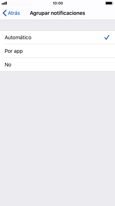 Pulsa el ajuste deseado. Pulsa el ajuste deseado.