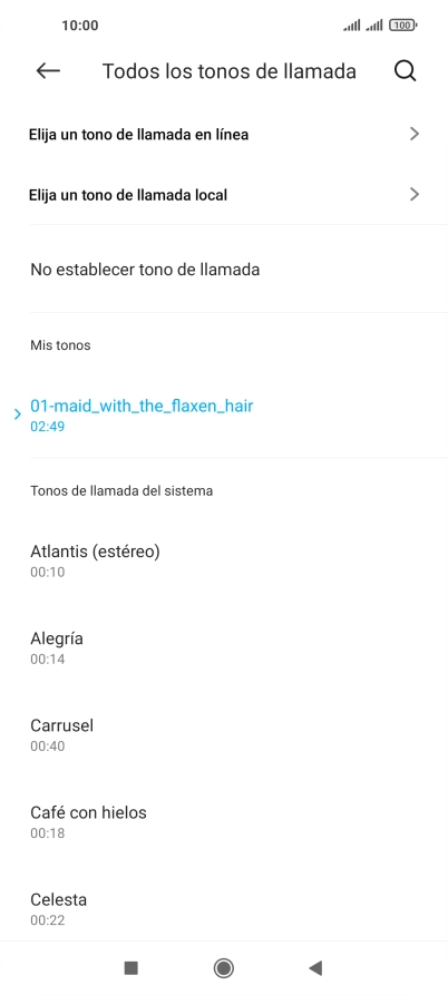 Pulsa la tecla de inicio para terminar y regresar a la pantalla de inicio. Pulsa la tecla de inicio para terminar y regresar a la pantalla de inicio.