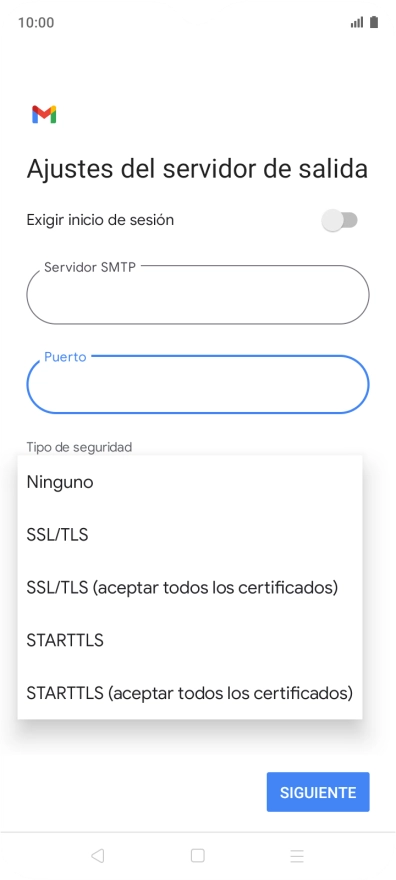 Pulsa SSL/TLS.
