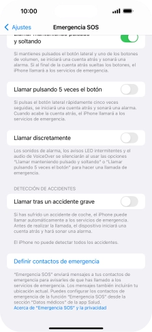 Pulsa el indicador junto a 