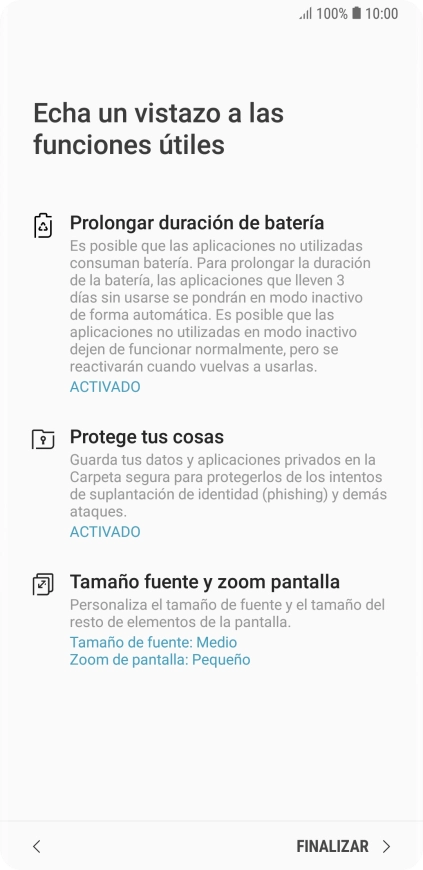 Pulsa FINALIZAR. Pulsa FINALIZAR.