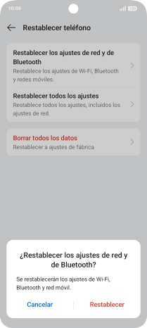 Pulsa Restablecer. Pulsa Restablecer.