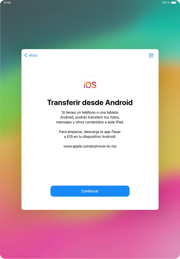 Para transferir contenido a tu tablet, tienes que haber instalado la app Para transferir contenido a tu tablet, tienes que haber instalado la app
