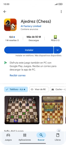 Pulsa Instalar y sigue las indicaciones de la pantalla para instalar la app. Pulsa Instalar y sigue las indicaciones de la pantalla para instalar la app.