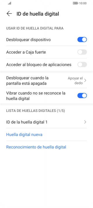 Pulsa los ajustes deseados para activarlos o desactivarlos. Pulsa los ajustes deseados para activarlos o desactivarlos.