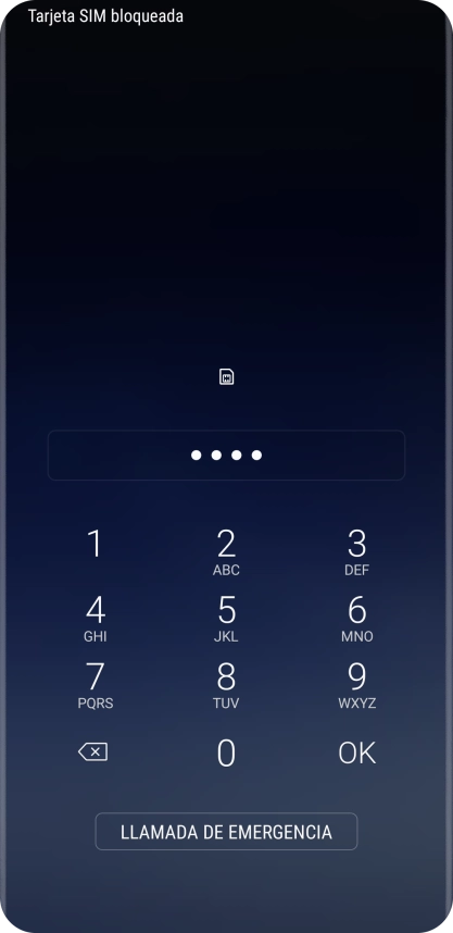 Si lo solicita el teléfono, introduce el código PIN y pulsa OK. Si lo solicita el teléfono, introduce el código PIN y pulsa OK.